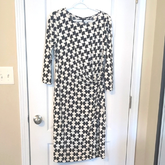 Talbots Dresses & Skirts - Talbot's Black & White Patterned Dress